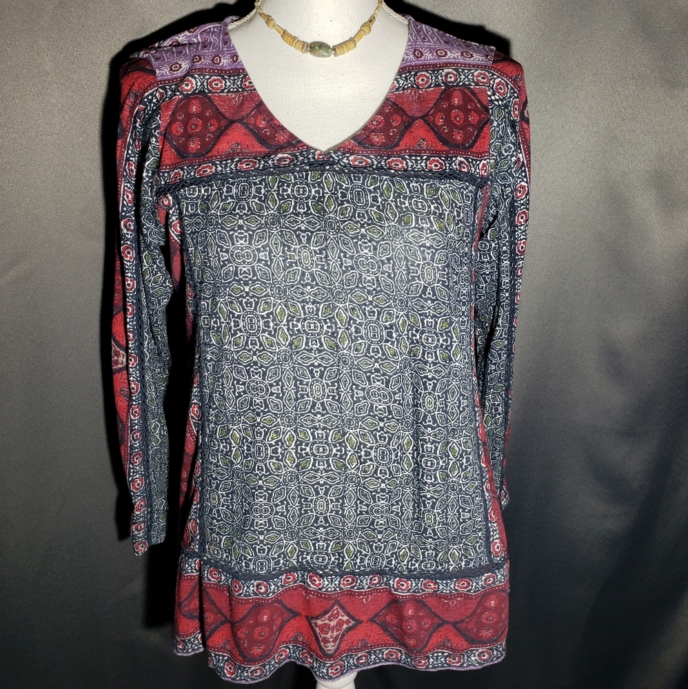 Lucky Brand 3/4 sleeve shirt size Meduim M